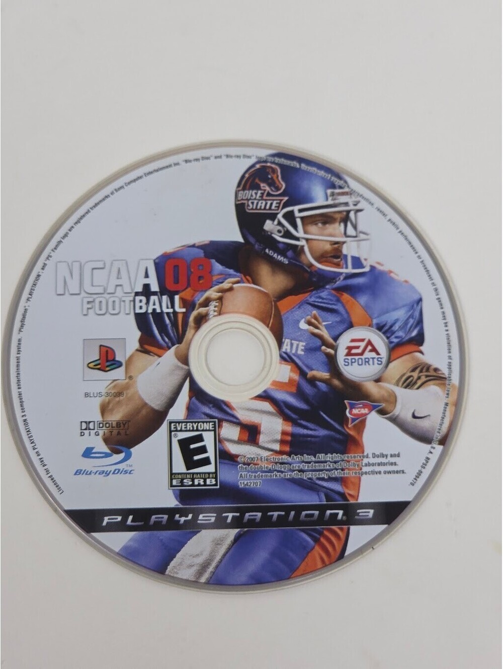 NCAA Football 08 Sony PlayStation 3 PS3 Game Disc Only EA Sports
